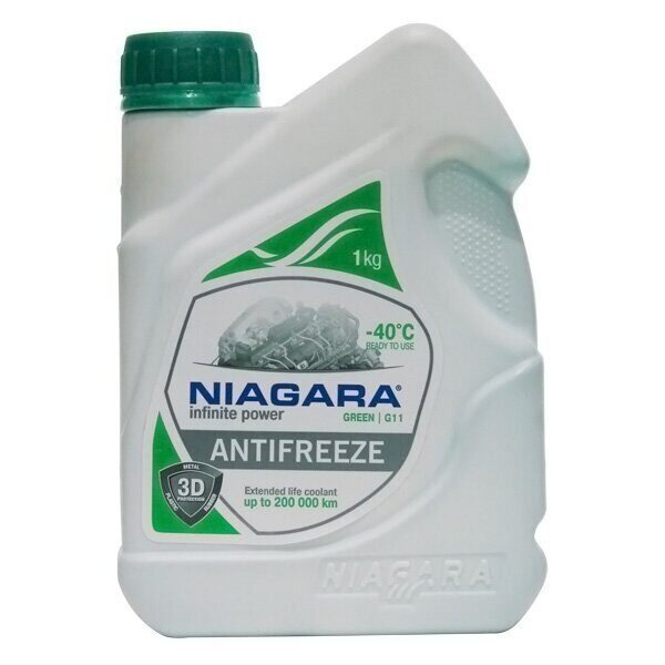 Жидкость охлаждающая "Антифриз" "Ниагара" G11 (зеленый) 1кг.