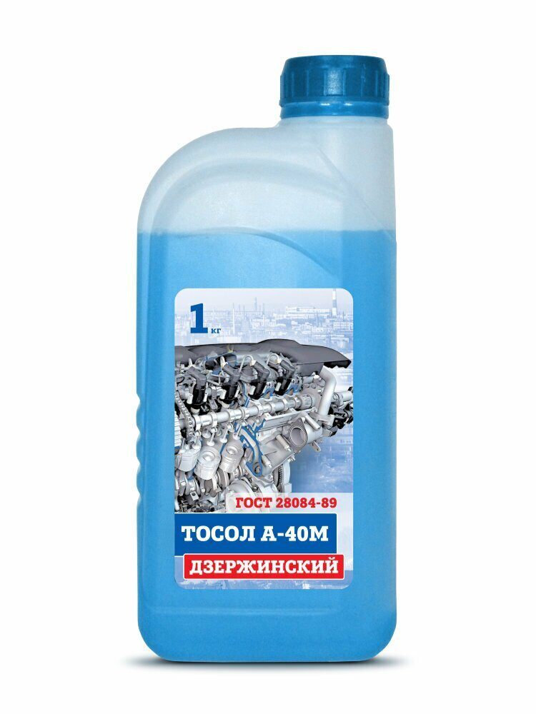 Жидкость охлаждающая "Тосол Дзержинский ГОСТ" А-40 (ПЭТ), 1кг.